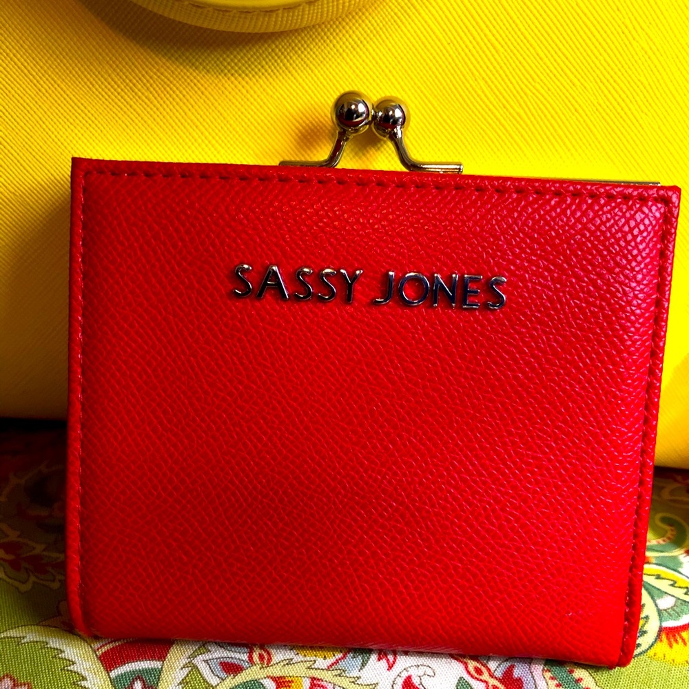 Sassy Jones Cassie Lock & Fold Wallet (red) - NWOT